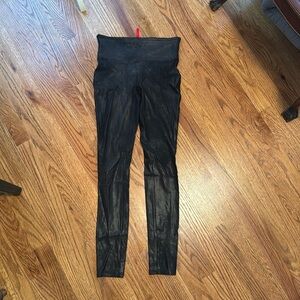 Spanx faux leather leggings size small